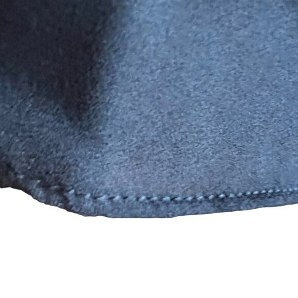 David's Bridal Blk Georgette Pleated Wrap Gown Sz 4 - Picture 7 of 14